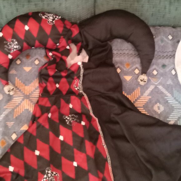 Halloween Sinister Jester joker Costume MEN SIZE LARGE - Picture 8 of 9